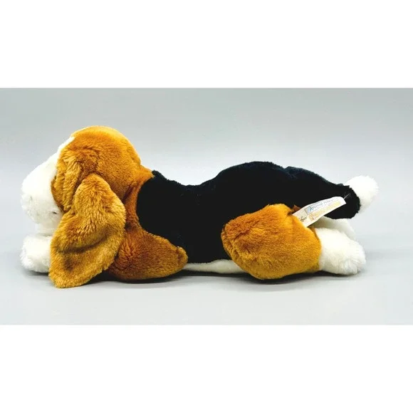 Animal Alley Basset Hound Dog Brown White Plush Stuffed Animal Toys R Us 2000 - Picture 7 of 9